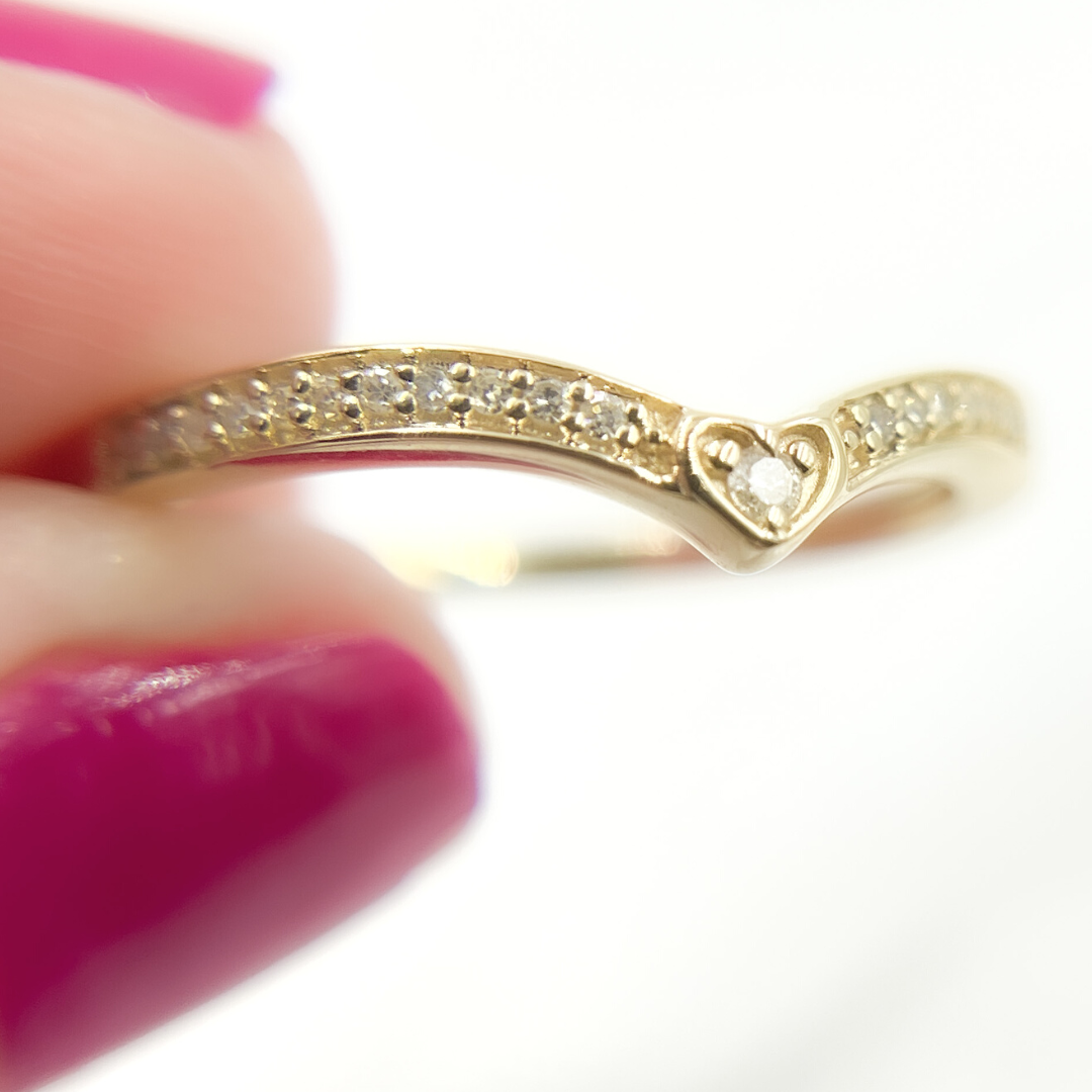 14K Solid Gold Diamond Ring. RAA01229