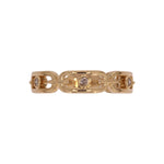 Load image into Gallery viewer, RFA19540. 14k Solid Gold Diamond Chain Ring