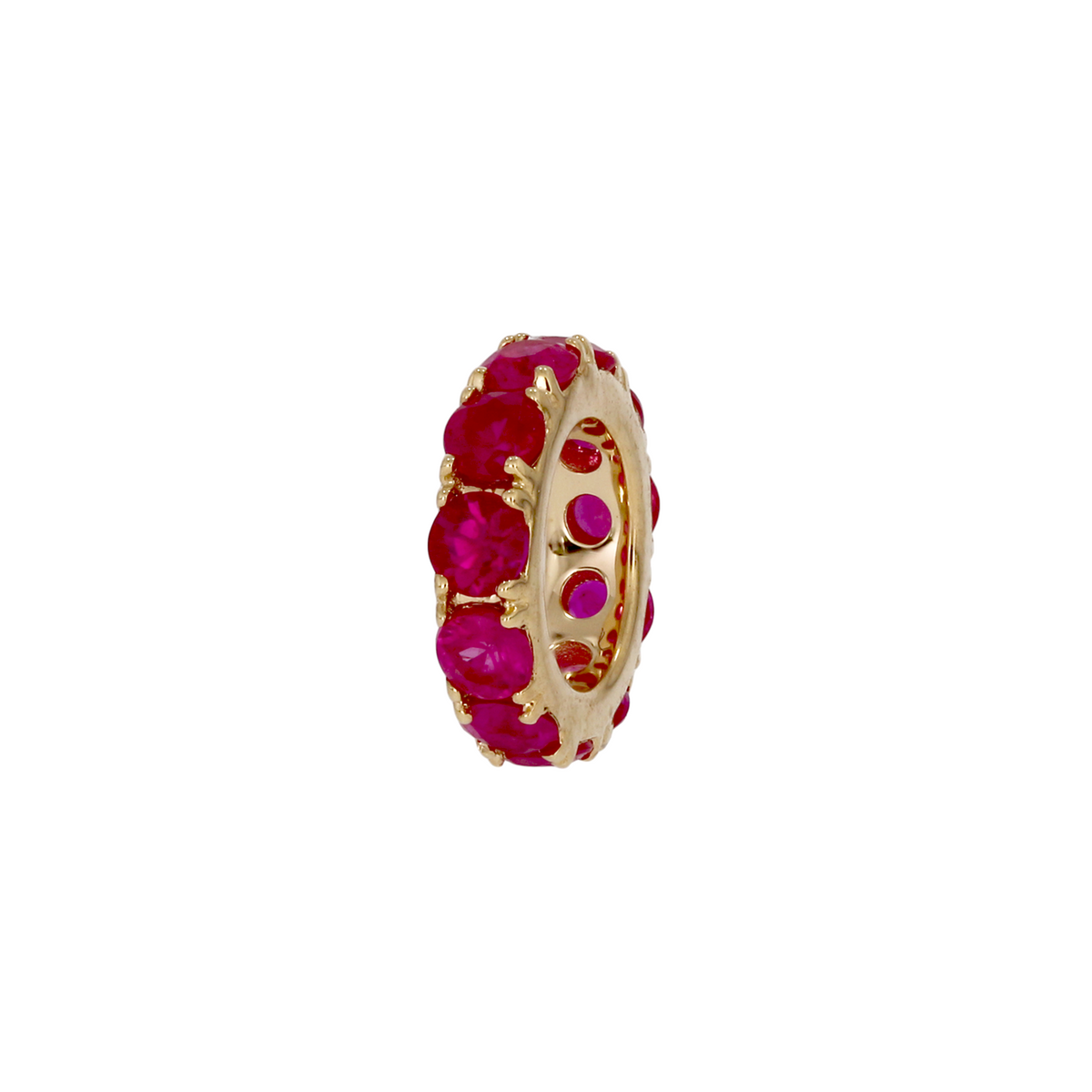 Gold Gemstone Round Ring Sliders