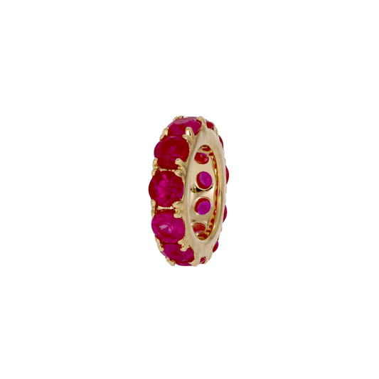 Gold Gemstone Round Ring Sliders