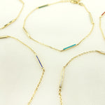 Load image into Gallery viewer, Solid Gold Enamel Bracelet