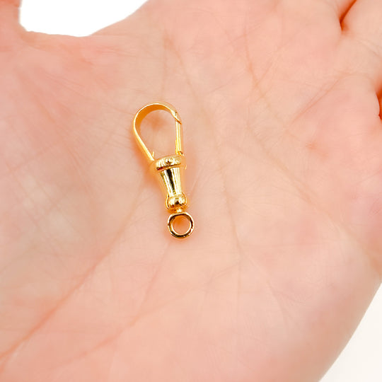 Sterling Silver Gold Plated Swivel Clasp