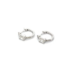 Load image into Gallery viewer, EHI56727. 14k Solid Gold Diamond Huggies
