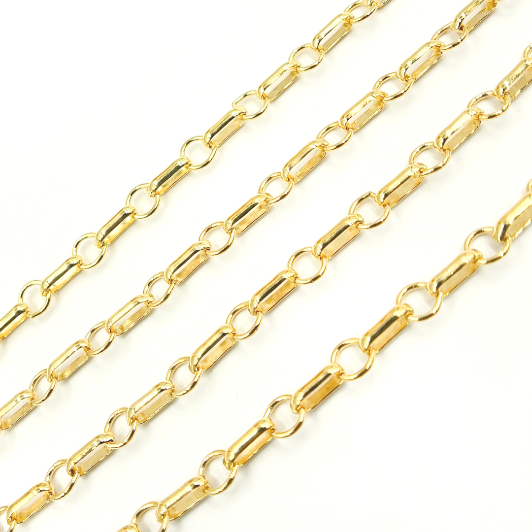 591GF. 14K Gold Filled Round and Large Link Chain.