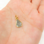 Load image into Gallery viewer, DC1015. Diamond Sterling Silver Drop Charm
