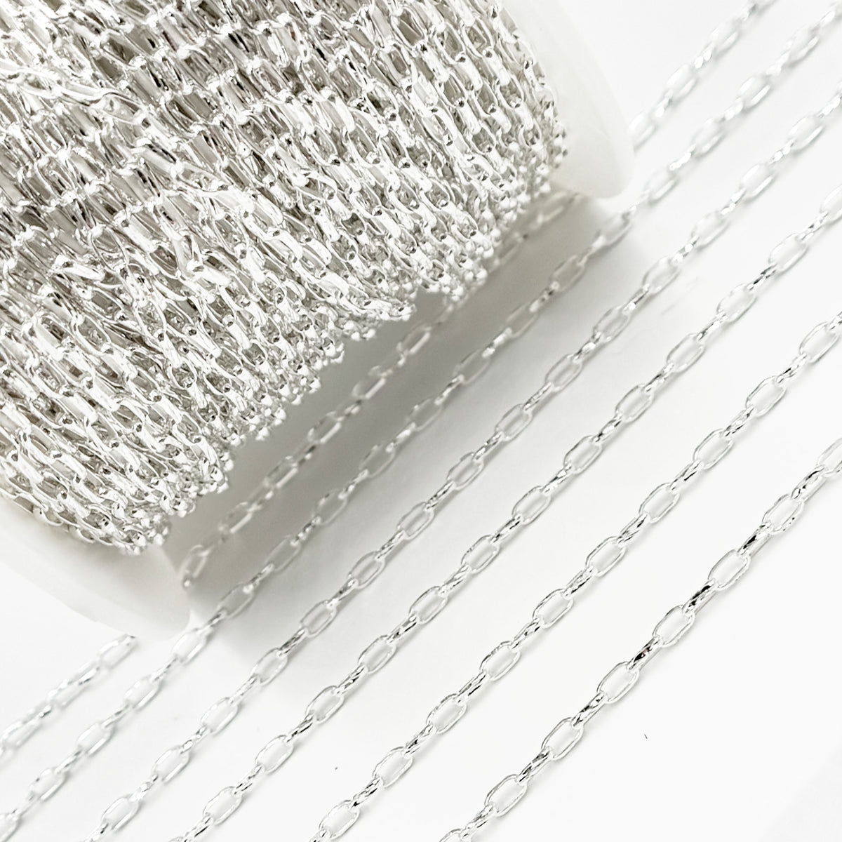 Shop Sterling Silver Diamond Cut Box Link Chain