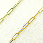 Load image into Gallery viewer, 025FVBFVT5byFt. 14K Solid Yellow Gold Flat Paperclip Chain by Foot
