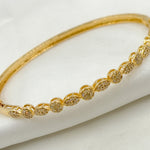 Load image into Gallery viewer, 14K Solid Gold Bangle with Diamonds and Stones. KG246
