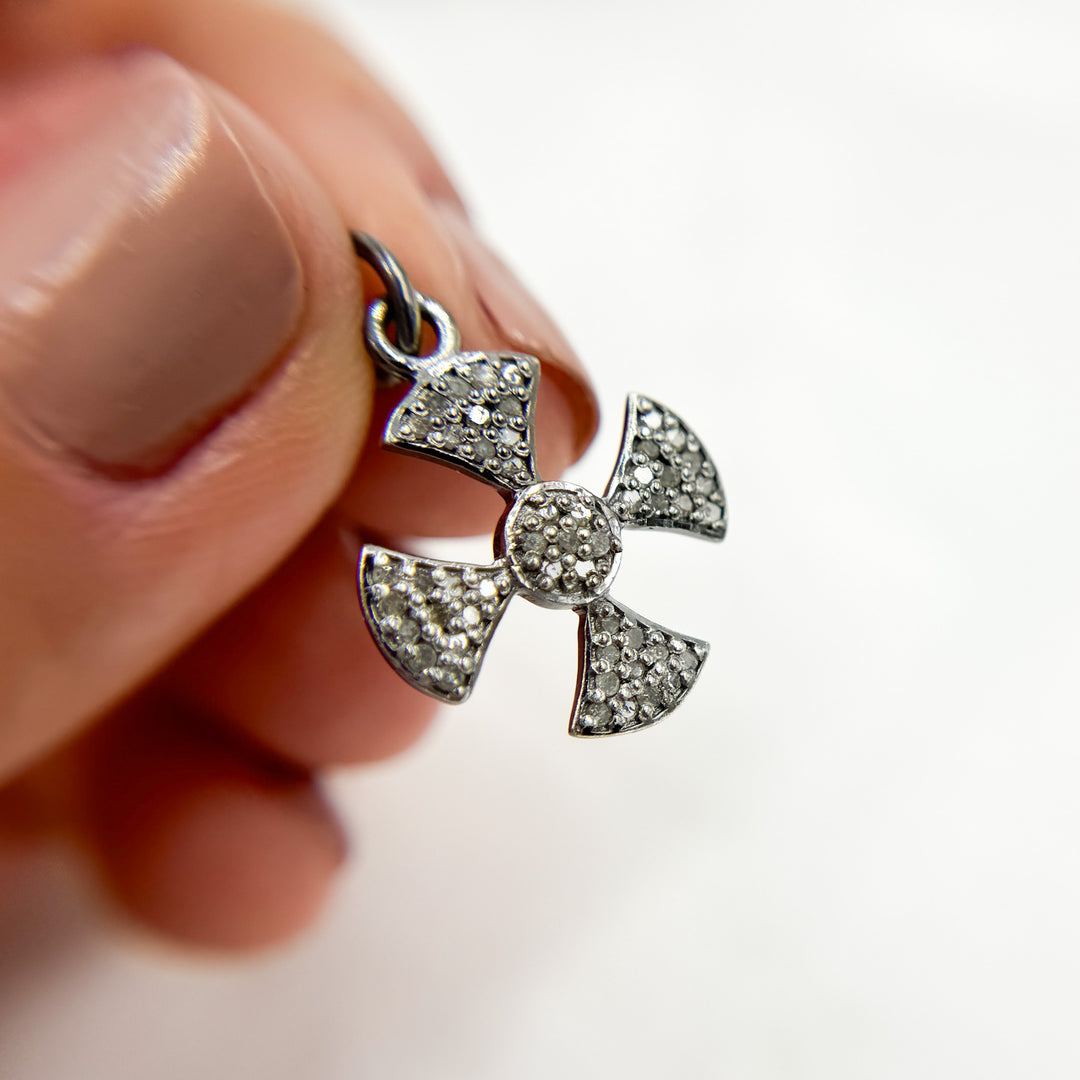 DC306. Diamond Sterling Silver Cross Pendant