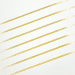 Load image into Gallery viewer, 040FLP1BBT2byFt. 14k Solid Gold Flat Marina Link Chain