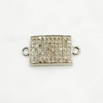 Load image into Gallery viewer, DC280. Diamond Sterling Silver Rectangle Connector
