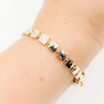 Load image into Gallery viewer, BFM60864. 14K Solid Yellow Gold Diamond Bracelet