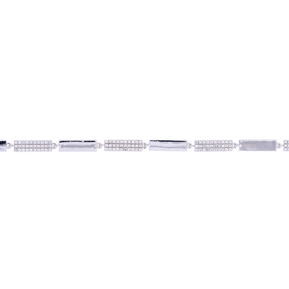 Diamond Fancy Bars Bracelet