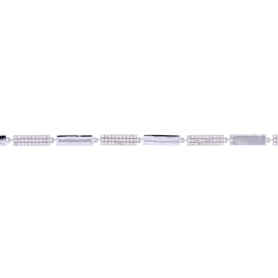 Diamond Fancy Bars Bracelet