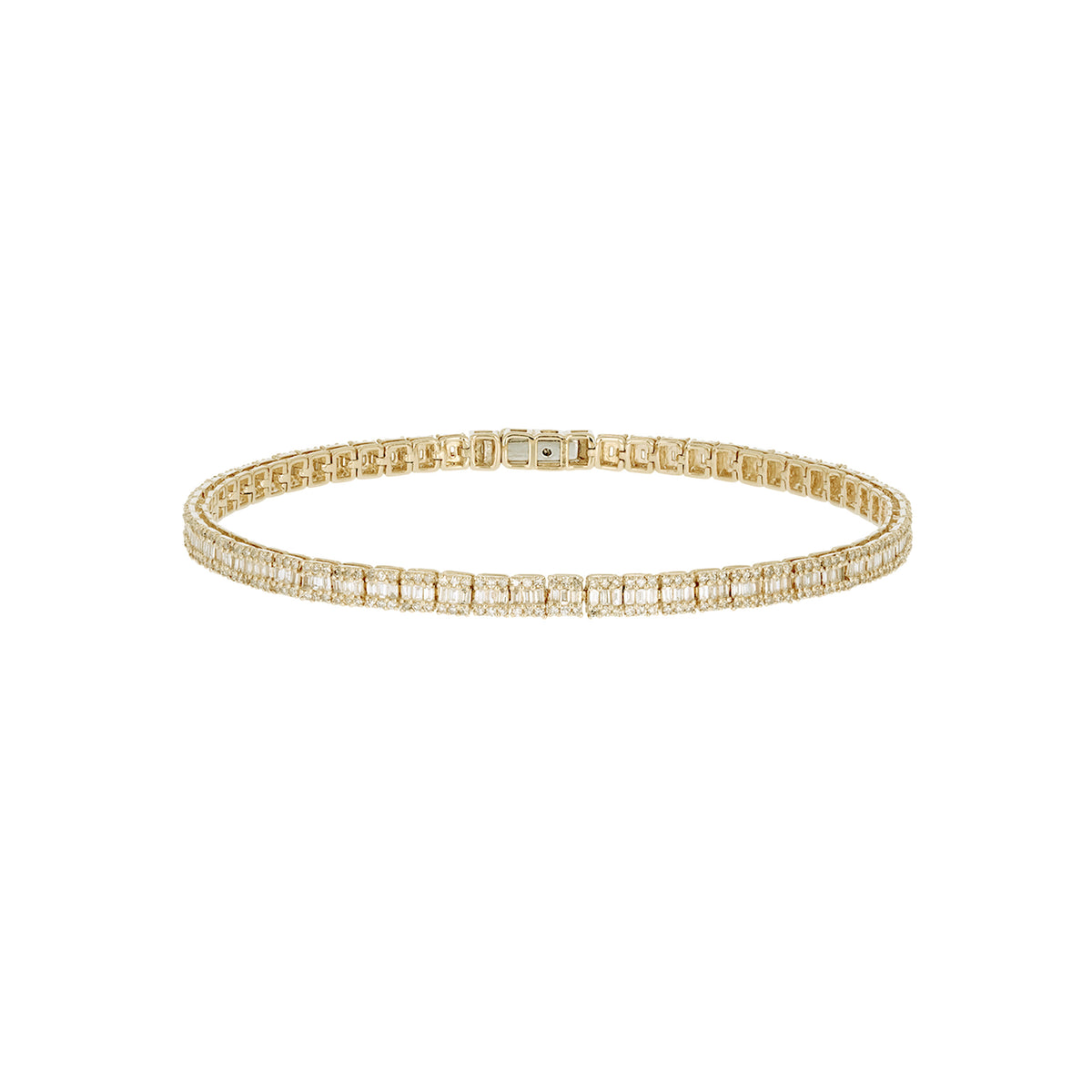 BFO61064. 14K Solid Gold Diamond Tennis Bracelet