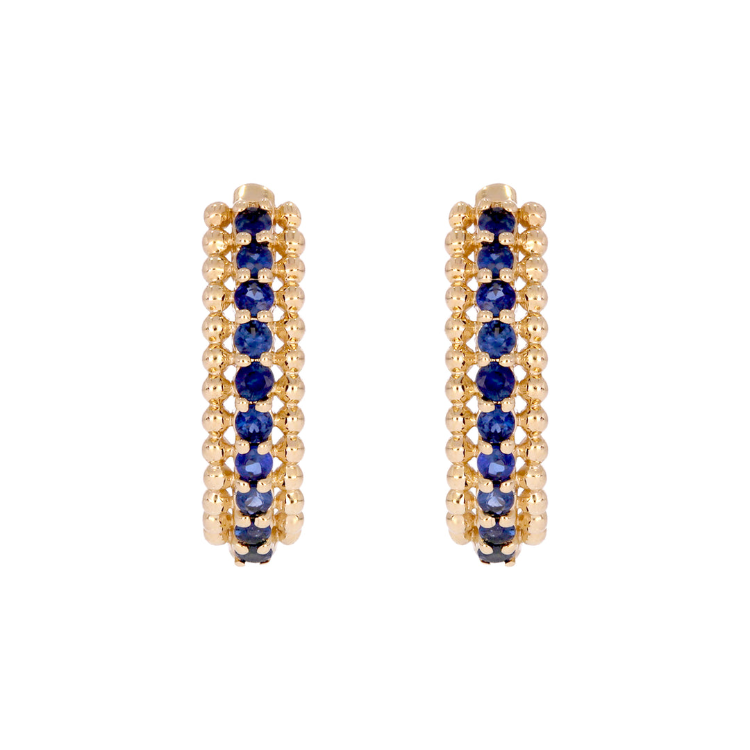 EHZ57298. 14K Solid Yellow Gold Hoop Earrings