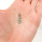 Load image into Gallery viewer, DC484. Diamond Sterling Silver Number &quot;6&quot; Charm
