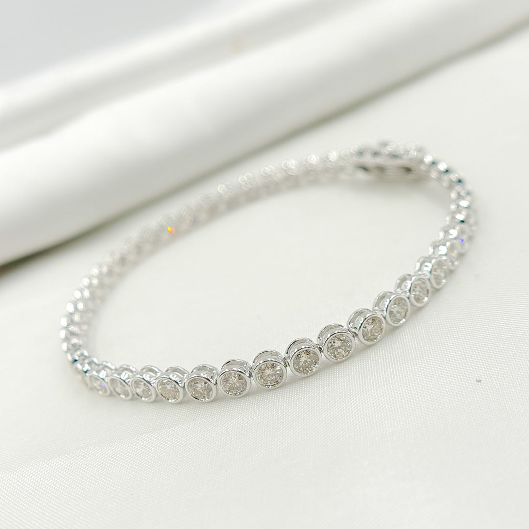 BTS65183. 14k Solid Gold Diamond Tennis Bracelet