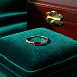 Load image into Gallery viewer, RN413847. 14K Solid Gold Diamond and Ruby Ring