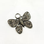 Load image into Gallery viewer, DP02. Diamond Sterling Silver Butterfly Pendant
