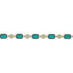 Load image into Gallery viewer, CB964165X3. 14K Solid Gold Diamond and Gemstone Bracelet