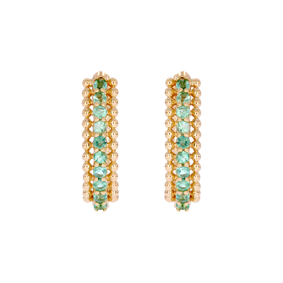 EHZ57298. 14K Solid Yellow Gold Hoop Earrings