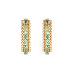 Load image into Gallery viewer, EHZ57298. 14K Solid Yellow Gold Hoop Earrings