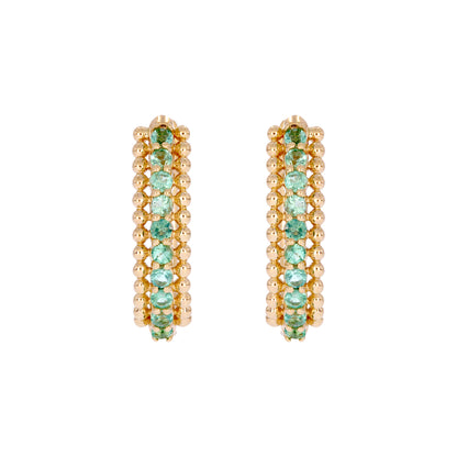 EHZ57298. 14K Solid Yellow Gold Hoop Earrings