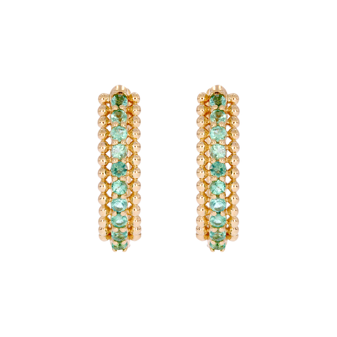 EHZ57298. 14K Solid Yellow Gold Hoop Earrings