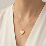 Load image into Gallery viewer, PHD38854. 14K Solid Gold Diamond Heart Shape Necklace