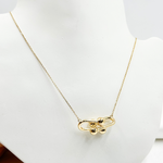 Load image into Gallery viewer, 14K Solid Gold Knot Necklace. NFZ71461
