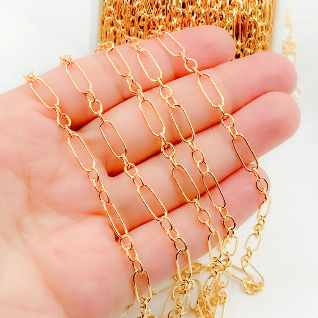14k Gold Filled Long and Short Link