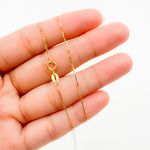 Load image into Gallery viewer, 040VED18K. 18K Solid Gold Box Chain