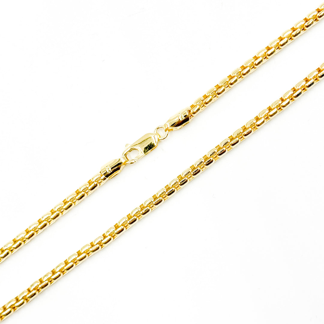 200HIV0934000. 14k Solid Yellow Gold Venetian Box Link Chain