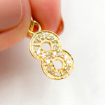 Load image into Gallery viewer, DC485. Diamond Sterling Silver Number &quot;8&quot; Charm
