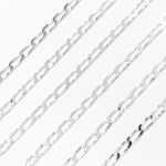 Load image into Gallery viewer, Z59SS. Sterling Silver Flat Curb Chain
