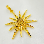 Load image into Gallery viewer, DP366. Diamond Sterling Silver Sun Pendant
