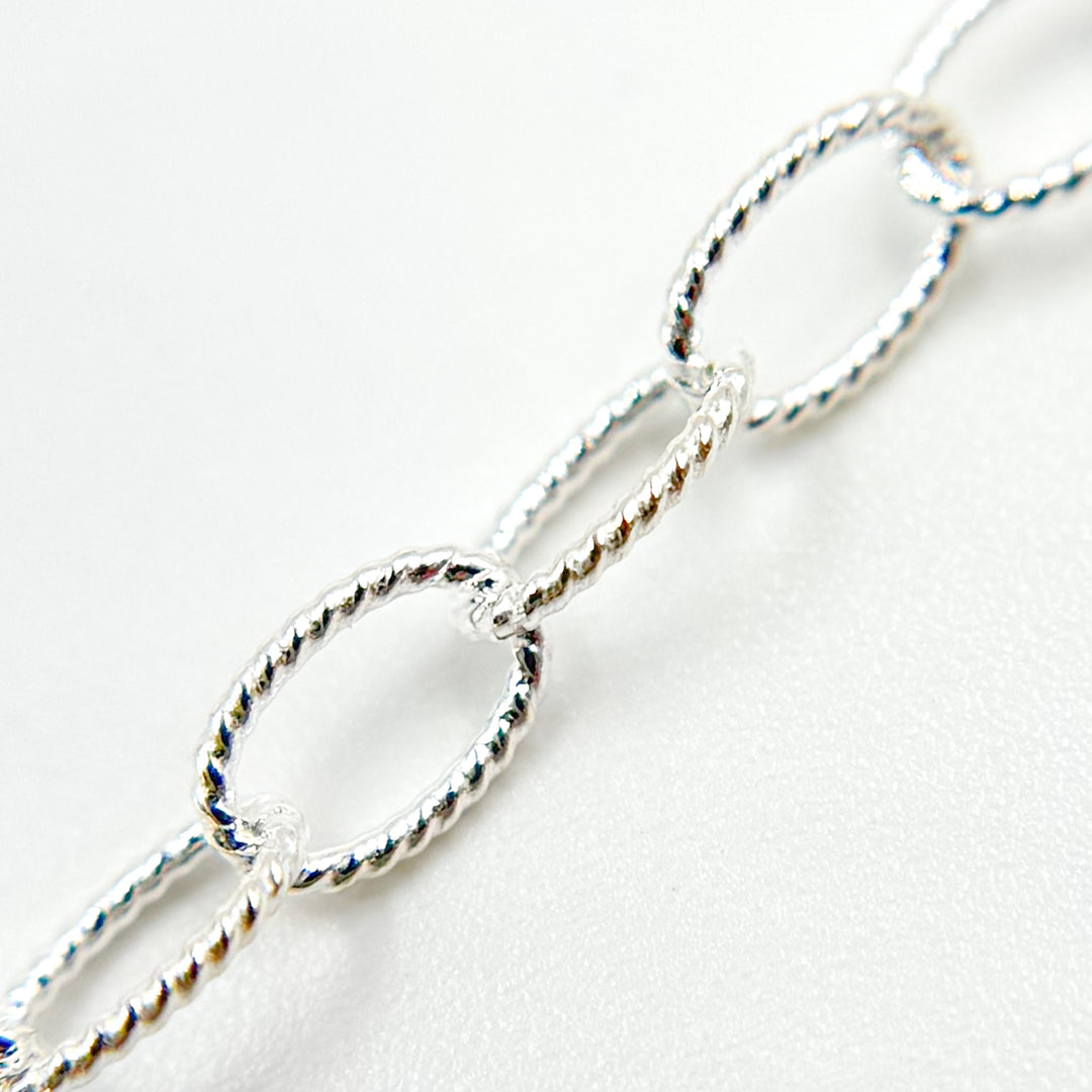 V105SS. Sterling Silver Twisted Cable Chain