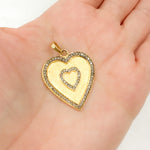 Load image into Gallery viewer, DP571. Diamond Sterling Silver Heart Pendant
