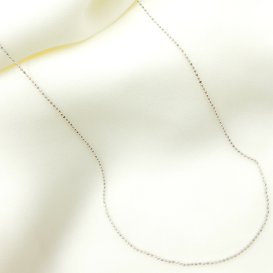 925 Sterling Silver Ball Finish Necklace. 29Necklace