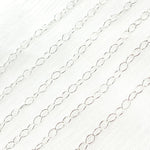 Load image into Gallery viewer, 925 Sterling Silver Cable Oval Link Chain. 1091SS
