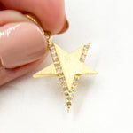 Load image into Gallery viewer, DP724. Diamond Sterling Silver Star Pendant
