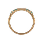 Load image into Gallery viewer, RAB02643EM. 18K Solid Gold Diamond &amp; Emerald Ring