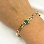 Load image into Gallery viewer, 14k Solid Gold Gemstone Bracelet. CB96105EM
