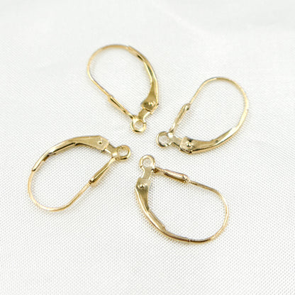 4007080GF. Gold Filled Drop Leverback with Ring