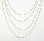 Load image into Gallery viewer, 14K Gold Filled Flat Round Link Chain. 1218FGF
