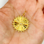 Load image into Gallery viewer, 14K Solid Gold with Diamonds Star Shape Charm. GDP113
