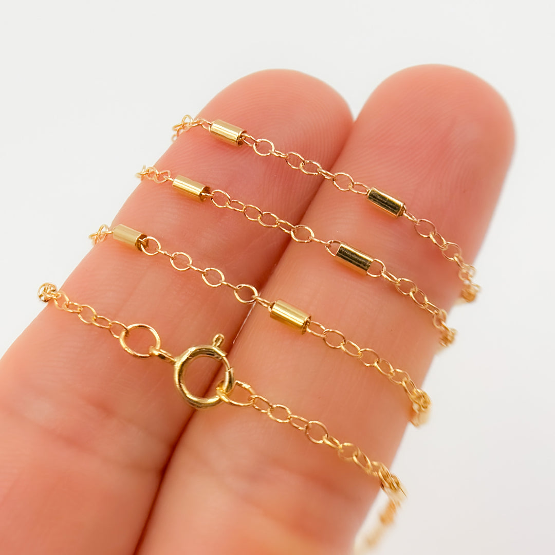 Buy 14K Gold-Filled Satellite Tube Finish Necklace