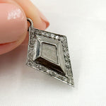 Load image into Gallery viewer, DP768. Diamond Sterling Silver Diamond Shape Pendant
