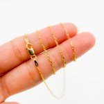 Load image into Gallery viewer, 040FFCLT518K. 18K Solid Yellow Gold Cable Link Chain